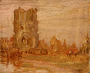 Alexander Young Jackson Cathedral at Ypres, Belgium USA oil painting artist